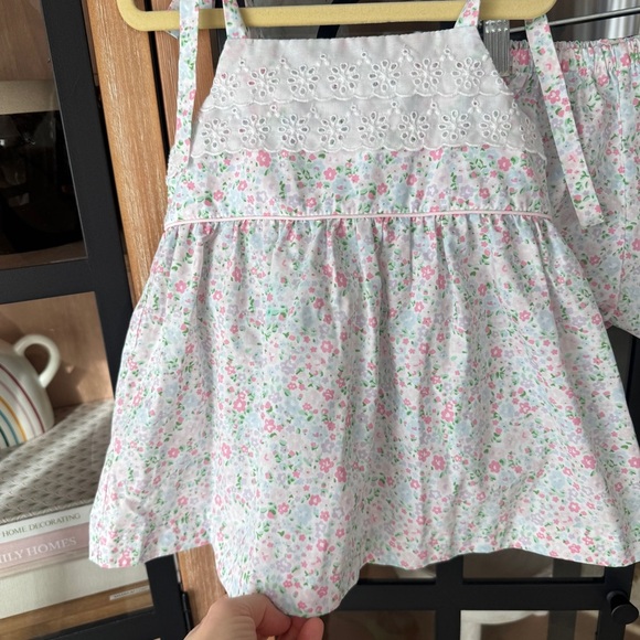 TBBC Idabelle's Bloomer Set Mountain Brook Mini Floral Worth Avenue Eyelet top - Picture 8 of 10